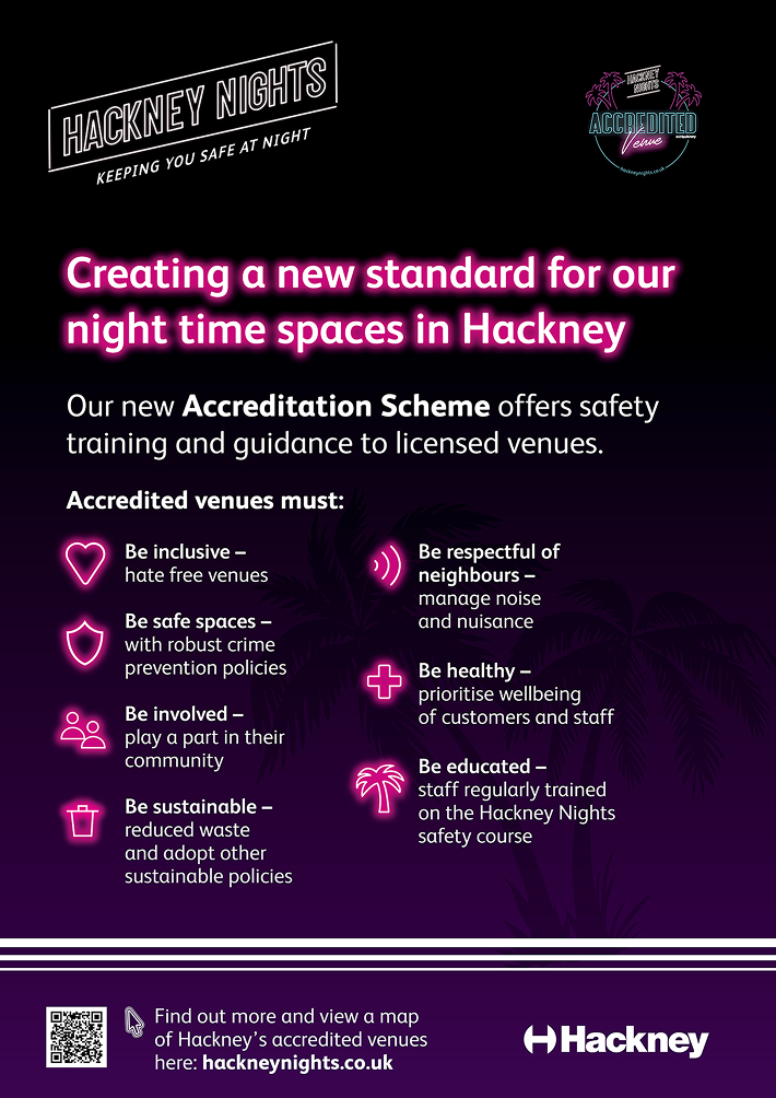 Creating a new standard for our night time spaces in Hackney