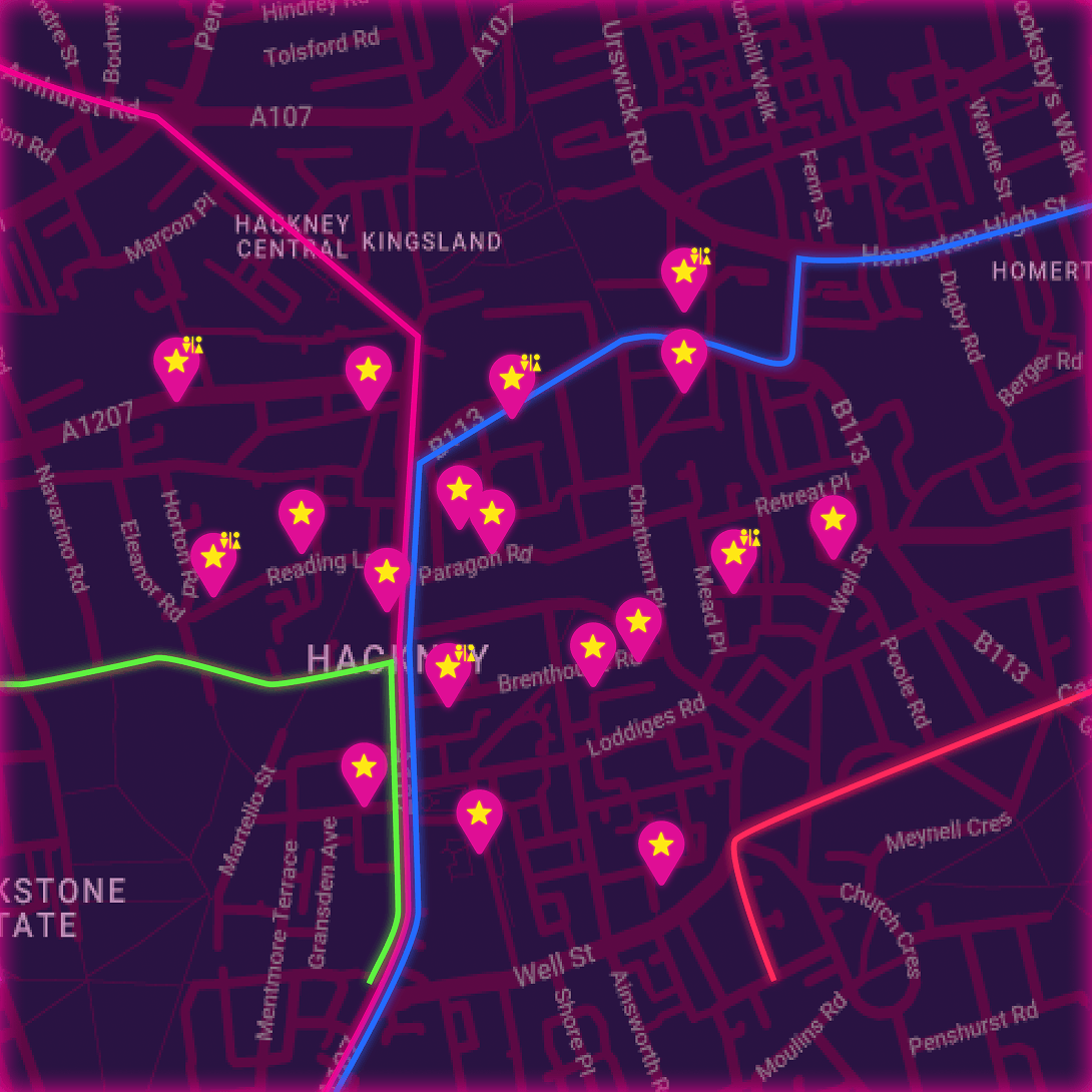 Hackney map